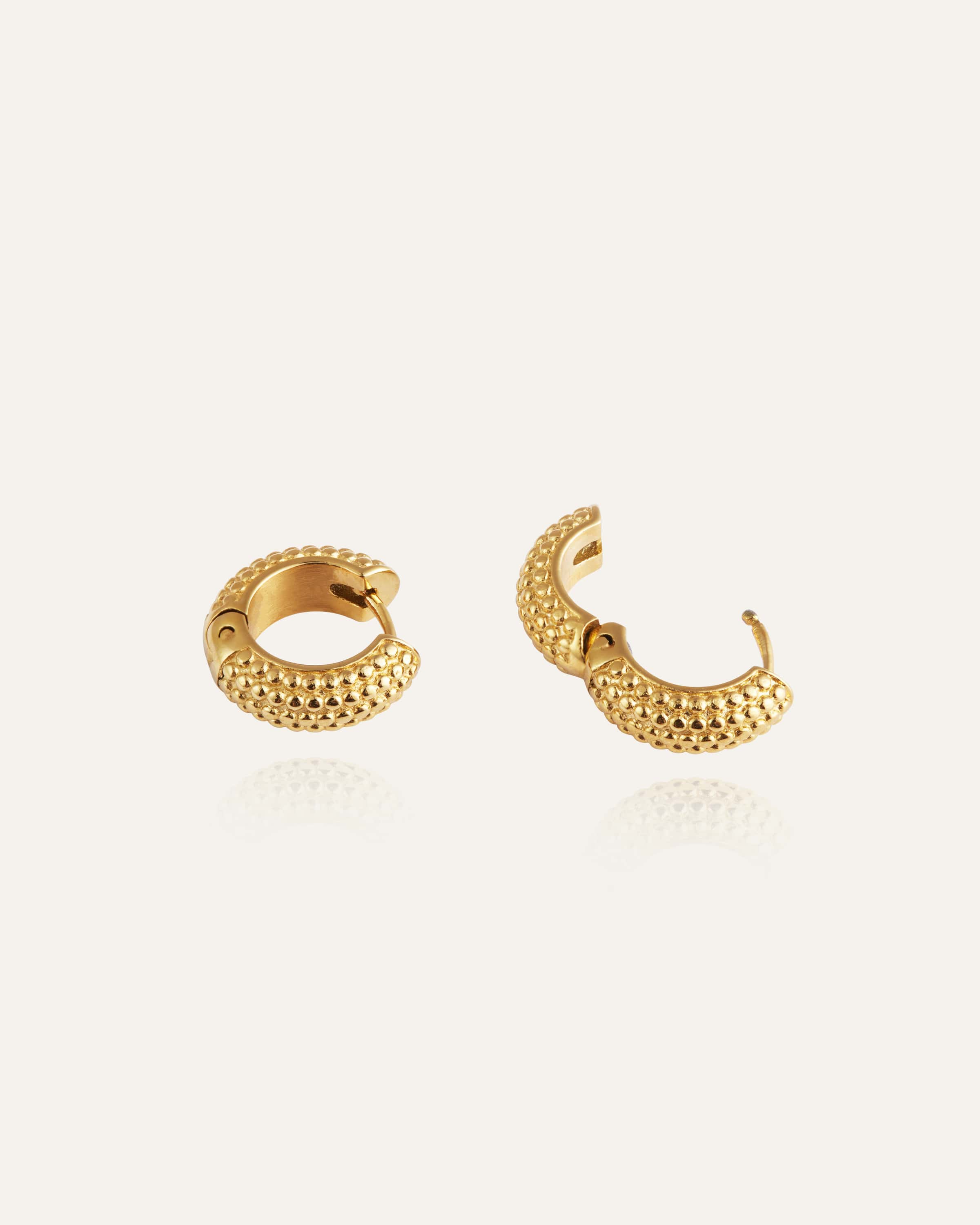 Beaded hoops Small - Image 4
