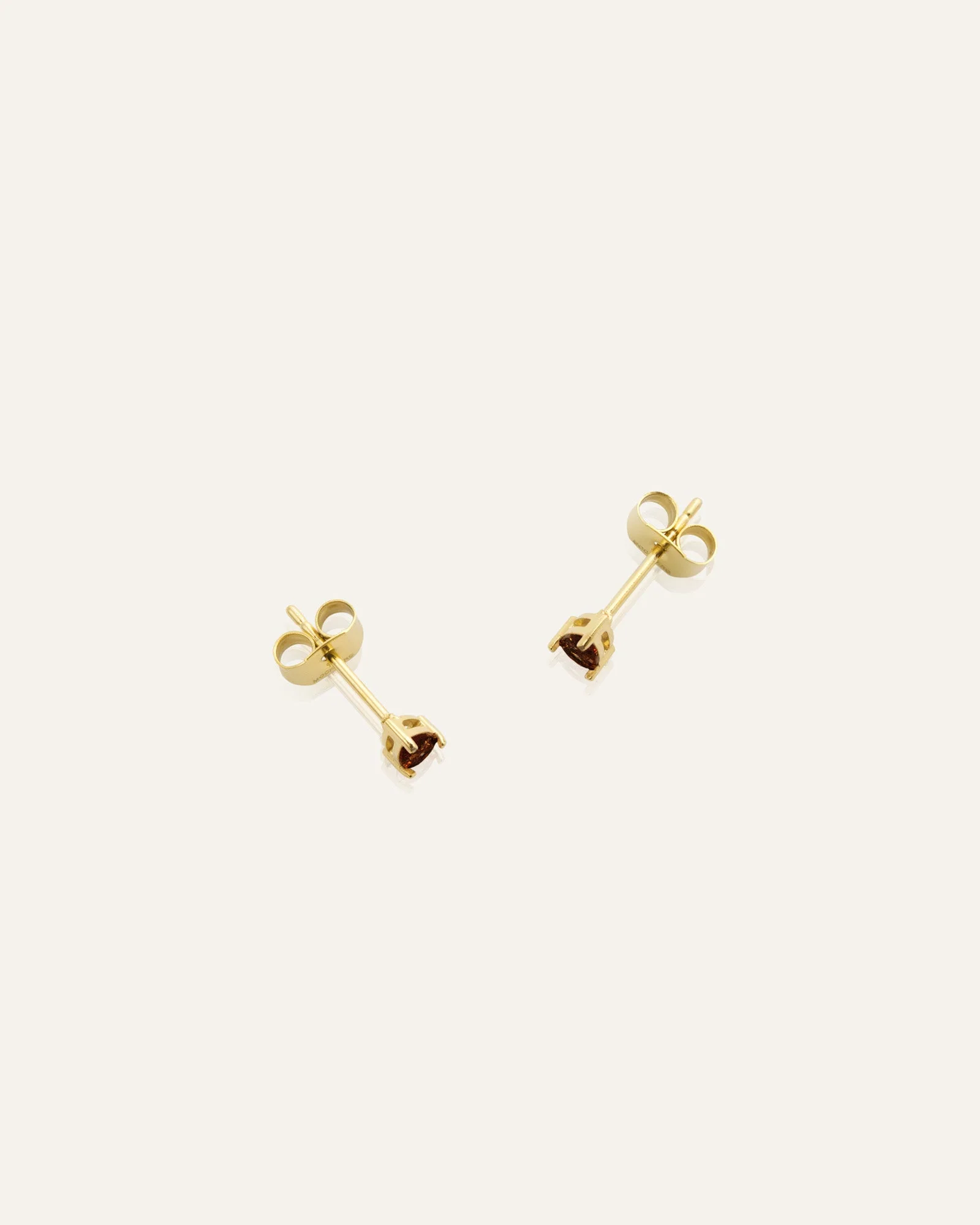 Belle Pear Studs - Coffee - Image 2