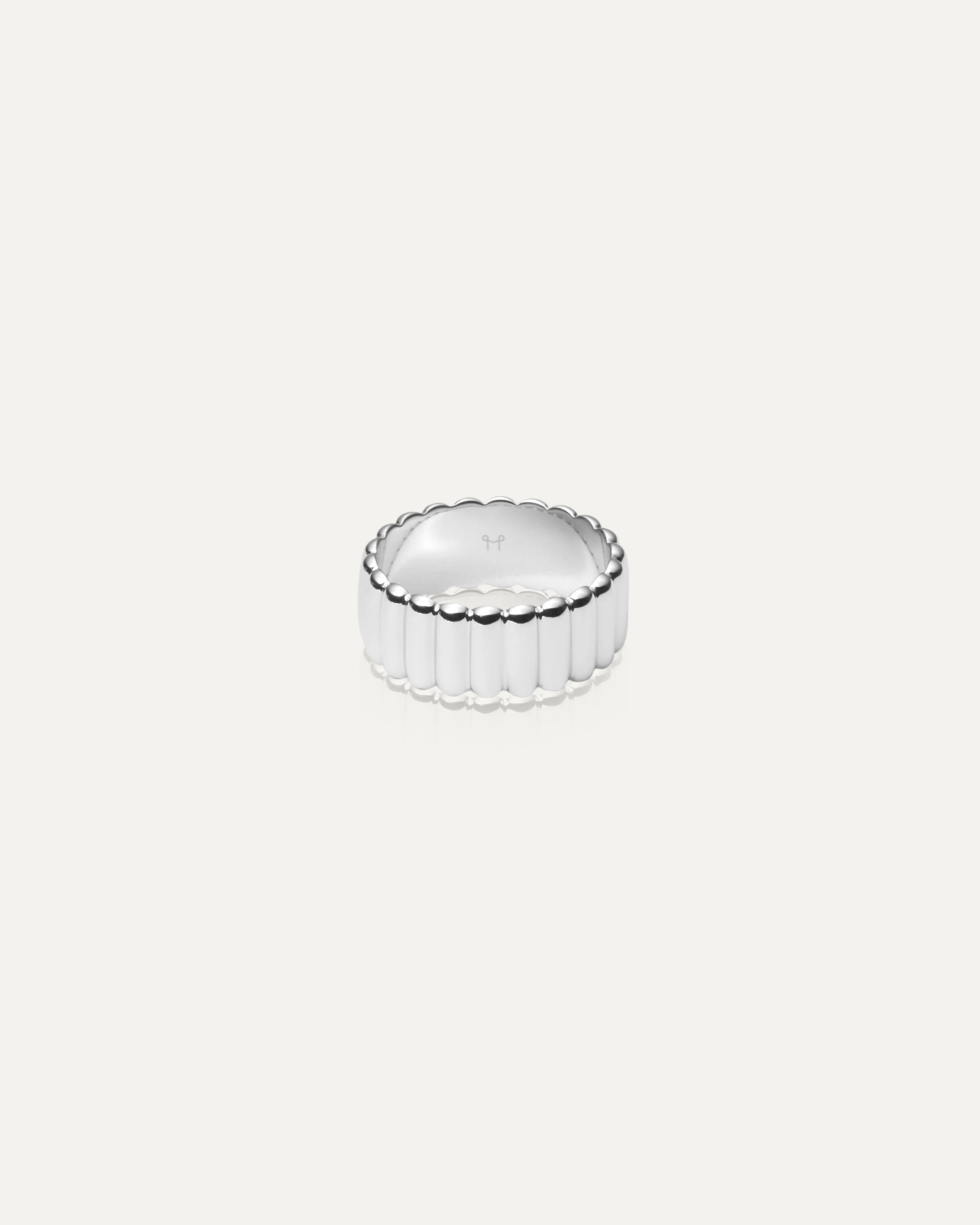 Chic Ribbed Ring - Image 4