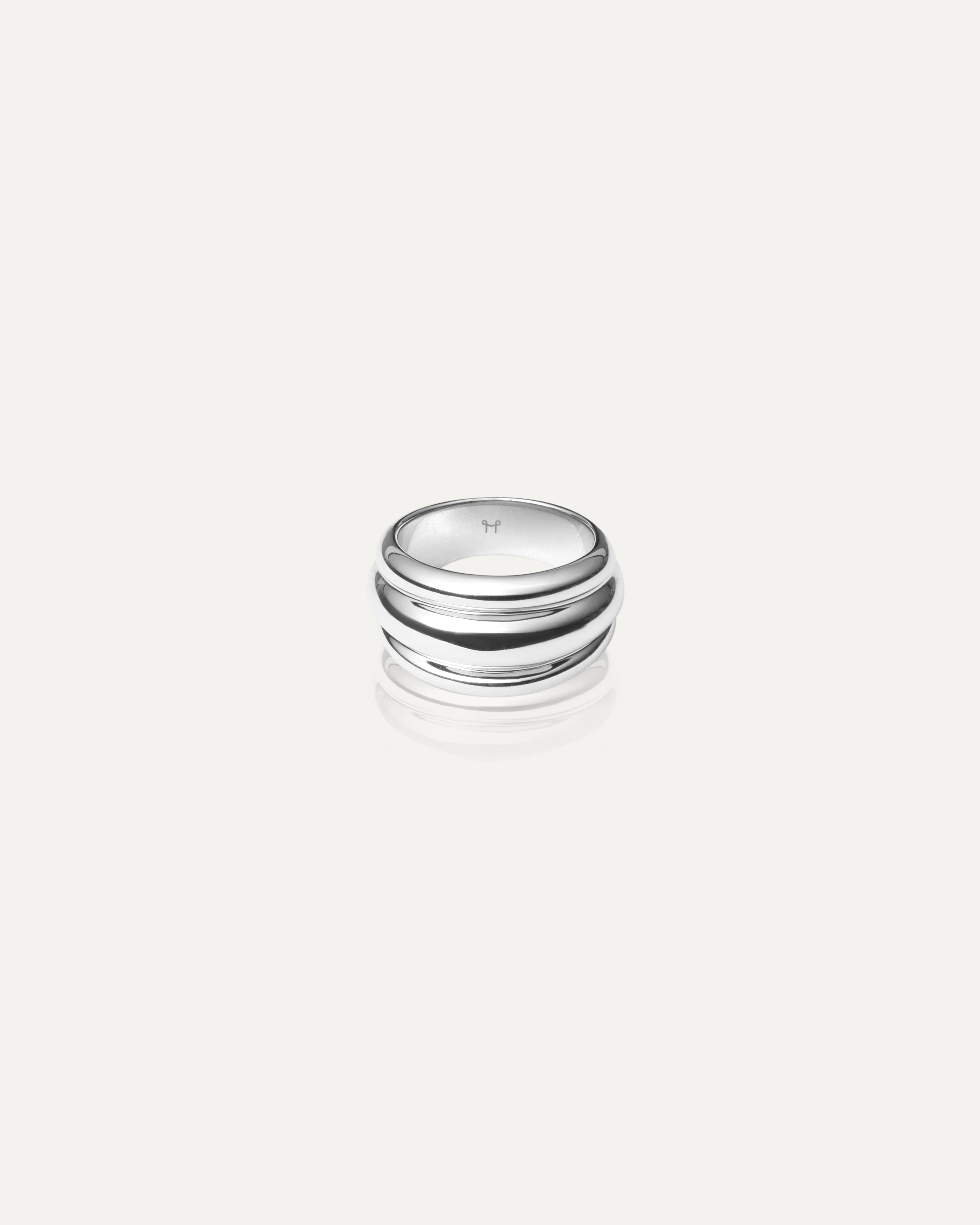 Deco Ribbed Ring - Image 4