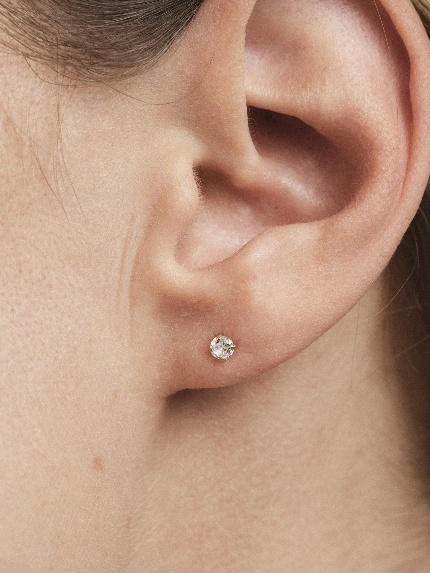 Jolie White Small Studs - Image 7