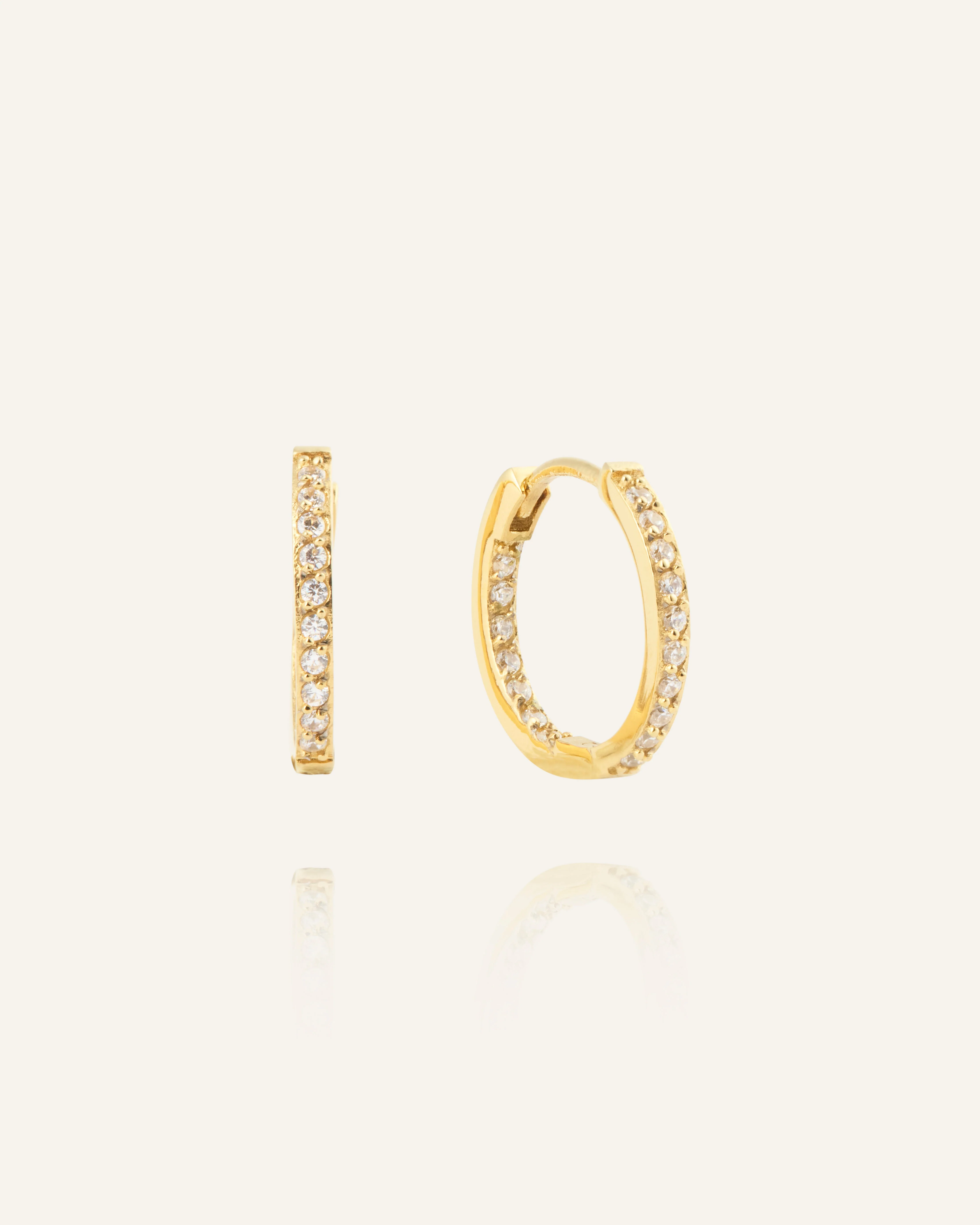 Sparkle Medium Hoops
