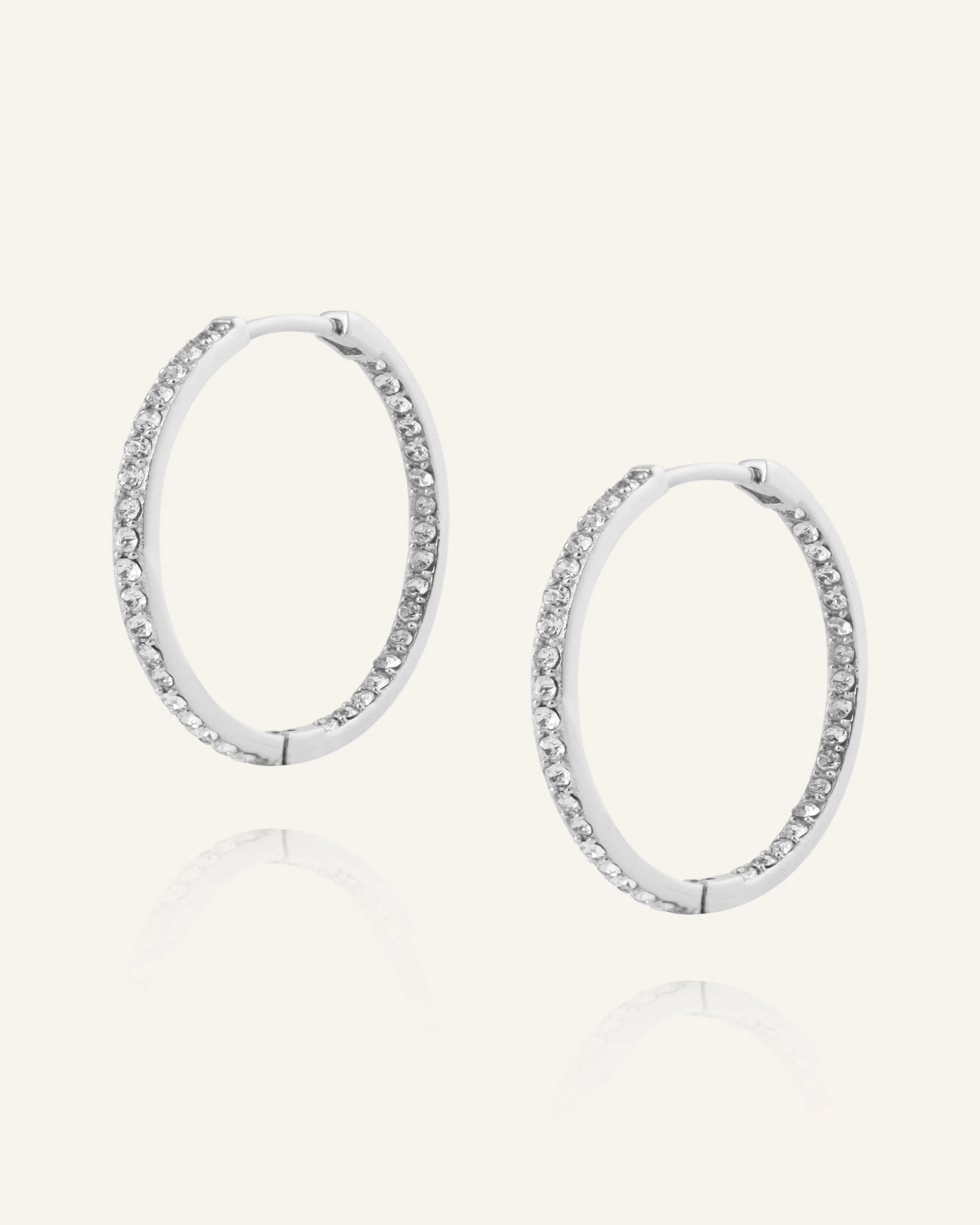 Sparkle Extra Large Hoops - Image 4