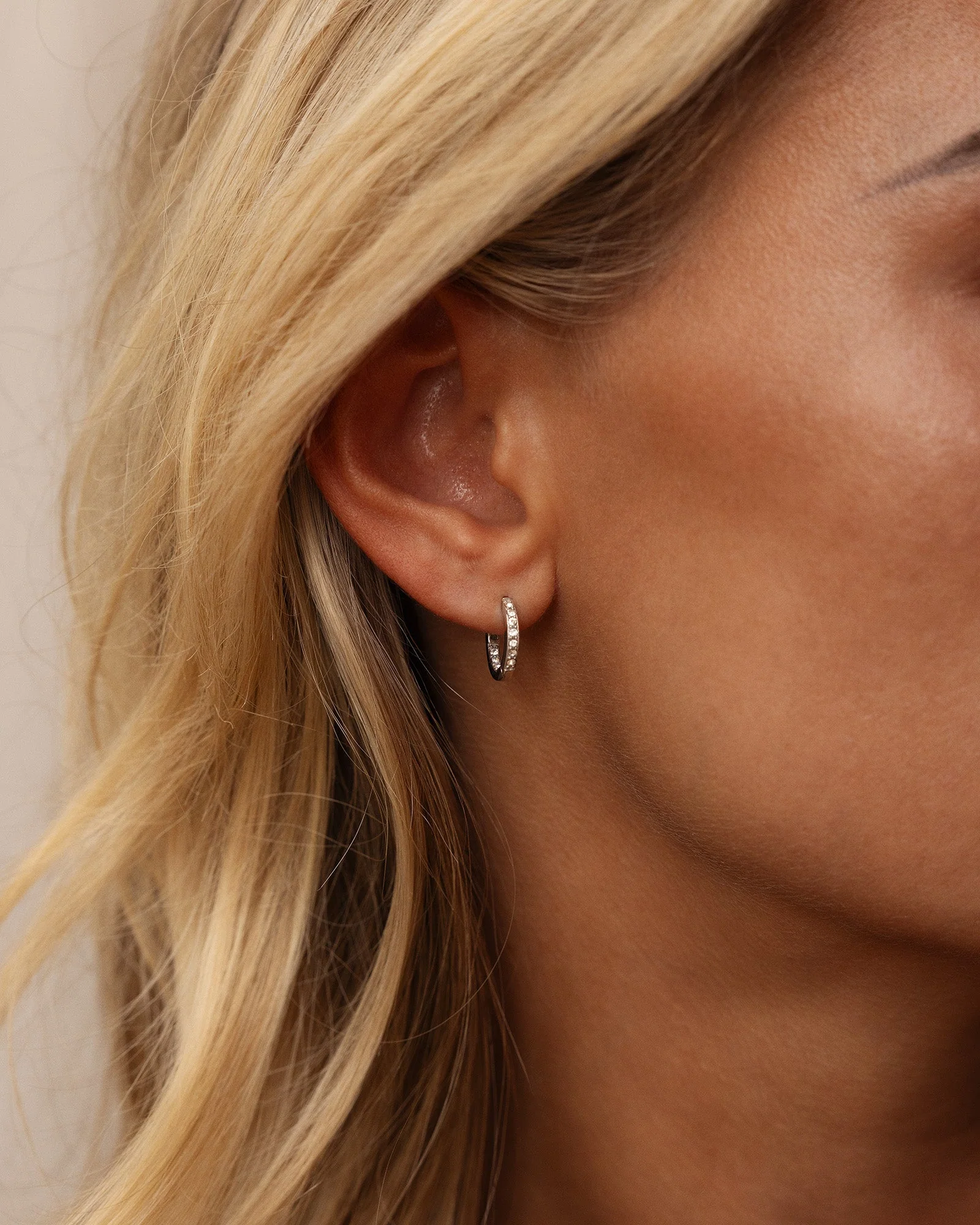 Sparkle Small Hoops - Image 3
